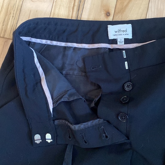 Wilfred Allant Mid Rise Pant in Black - Picture 6 of 7